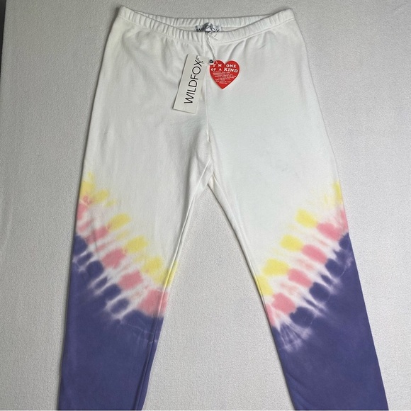 Wildfox Women's Knox Jogger Sweatpants 'Edelweiss Wash' Size (M) Medium NEW - Picture 3 of 11